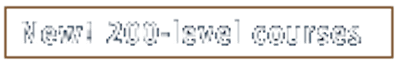 New 200 level courses