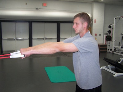 Band Shoulder Retraction stretch