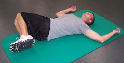 Hip rotation stretch