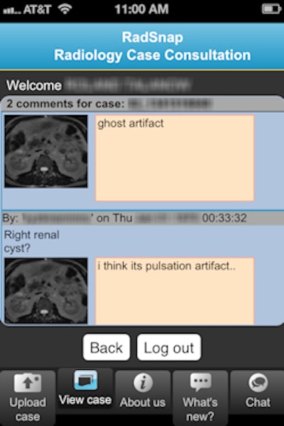 RadSnap is a free tool for obtaining consultations on difficult cases. Image courtesy of Dr. Roland Talanow.