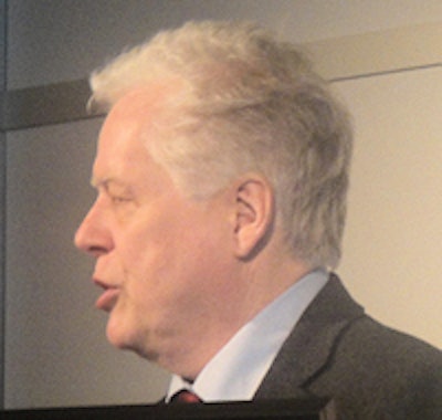 Dr. Jim Reekers, professor of interventional radiology at the University of Amsterdam, led off the session.