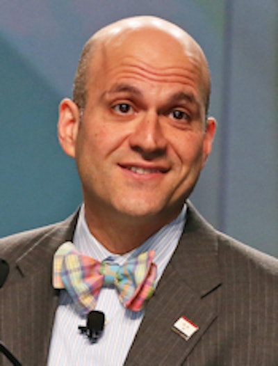 Dr. Farzad Mostashari from the ONC discussed the power of data at HIMSS 2013. Image courtesy of HIMSS.