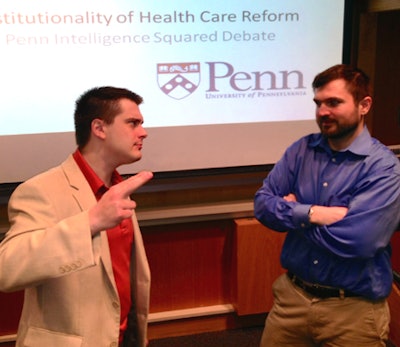 Dr. Alex Ruutiainen and Dr. Stephen Hunt debate the constitutionality of the Patient Protection and Affordable Care Act