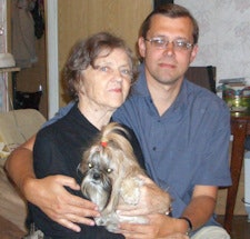Sinitsyn with mom