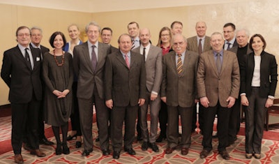The ESR executive council, shown here in January 2014, has announced its commitment to make radiation protection a top priority. The official launch of the EuroSafe Imaging campaign will be a highlight of ECR 2014.