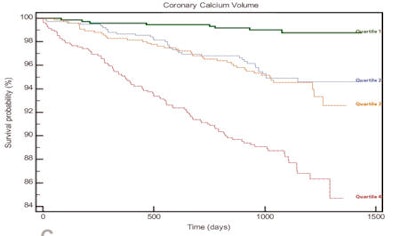 Survival curve for calcium