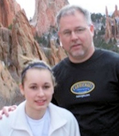 Sonographer Doug Wuebben and his daughter.