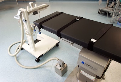 Figure 3: 'Quick-connect' box to avoid having cables running across the floor from the wall.