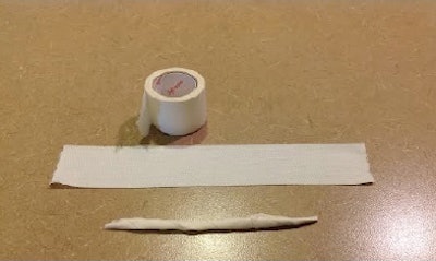 Figure 1: Tape to use for bracing. All images courtesy of Mark Roozen and Doug Wuebben.