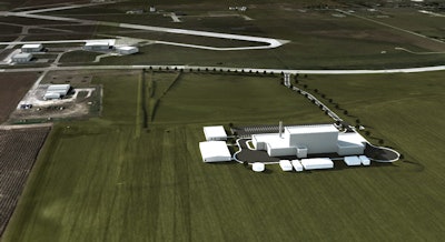 An artist's rendition of Shine's proposed Mo-99 production facility near Janesville, WI.