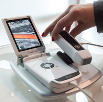 GE's Vscan pocket ultrasound system.