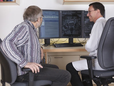 Patient contact is important to Hamm, particularly given his keen interest in prostate imaging.