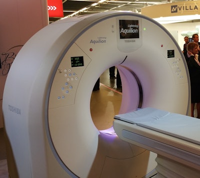 Toshiba's Aquilion Lightning CT scanner.