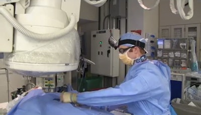 Gastrostomy procedure conducted as part of a VR session. Image courtesy of Dr. Colin McCarthy.