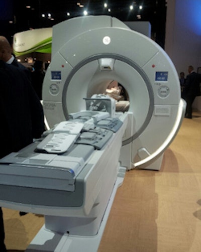 Signa Voyager is a work-in-progress 1.5-tesla MRI scanner.