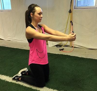 Kneeling Pallof press