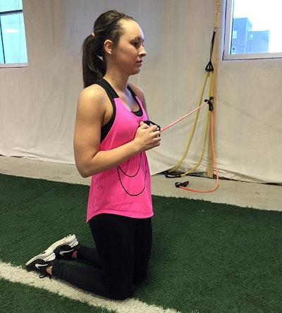 Kneeling Pallof press
