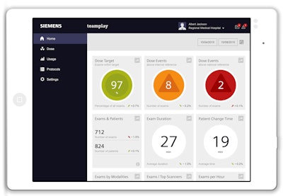 Teamplay from Siemens is a cloud-based network that allows hospital managers to access anonymized data.