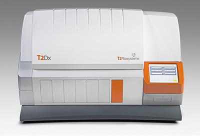 The T2Dx device uses the company's T2MR technology to scan blood samples drawn from patients. Image courtesy of T2 Biosystems.