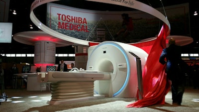 Toshiba pulled the wraps off its new Vantage Galan 3-tesla MRI scanner at RSNA 2016.