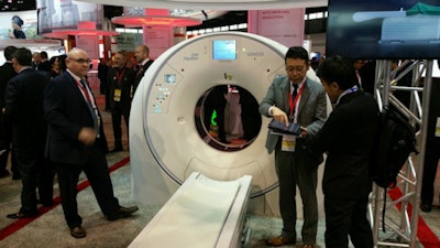 Toshiba's new Aquilion One Genesis CT scanner.