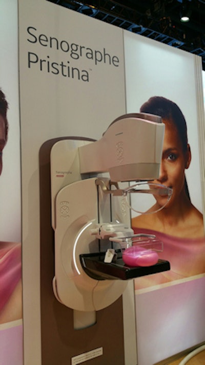 Senographe Pristina includes a feature that allows women to control their own breast compression.