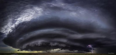 Burdeny's photo of a Texas supercell storm, titled 'Nature's Fury,' won third place in the 2016 'It's Amazing Out There' photo contest from the Weather Channel.