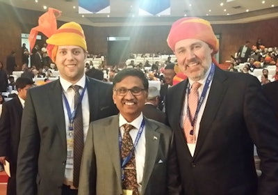 Going native: Parizel was an honorary lecturer and VIP guest at the 70th Annual Conference of the Indian Radiological and Imaging Association in Jaipur in January 2017.