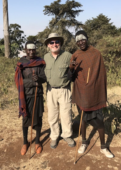 Dr. Sam Friedman and Masai friends in Tanzania. Image courtesy of Dr. Sam Friedman.