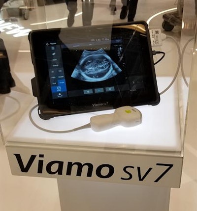 Viamo sv7 marks Canon's entry into the point-of-care ultrasound market.