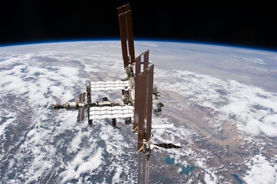 The International Space Station as seen from the Atlantis space shuttle. Image courtesy of NASA.