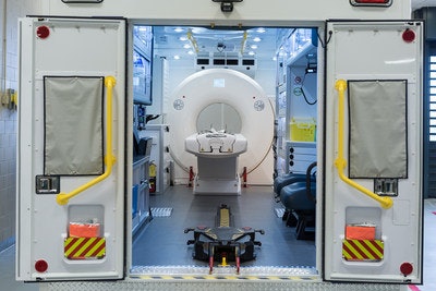 Northwestern Medicine's mobile stroke unit is equipped with a 16-slice CT scanner. Image courtesy of Northwestern Medicine.