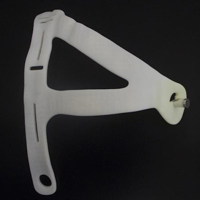 3D-printed navigational template for localizing lung nodules. Image courtesy of Dr. Chang Chen, PhD.