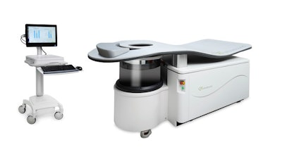 QT Ultrasound scanner bed and console. Image courtesy of QT Ultrasound.