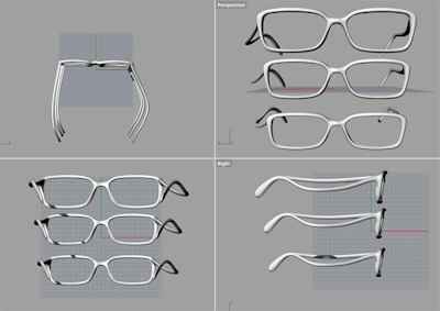 3D modeling of CT scans for 3D-printed glasses. Image courtesy of Dr. Frank Brodie.