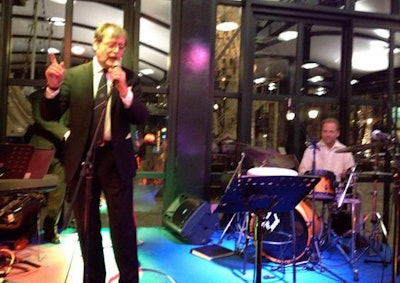 'All you need is love' was the congress anthem at the 2013 European Society of Urogenital Radiology meeting in Istanbul, where Derchi led the sing-along. Photo courtesy of Dr. Lorenzo Derchi.