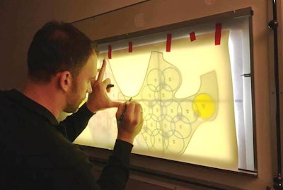 Pattern for a vest with 32 sewn-in RF coils. Image courtesy of Elmar Laistler, PhD.