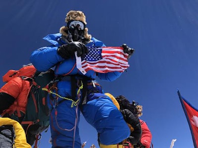 Dr. Peter Lowry reached the peak of Mount Everest in May.
