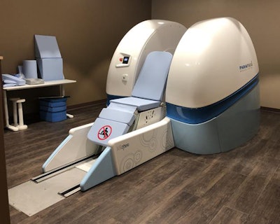 The MROpen MRI scanner. Image courtesy of ASG Superconductors.