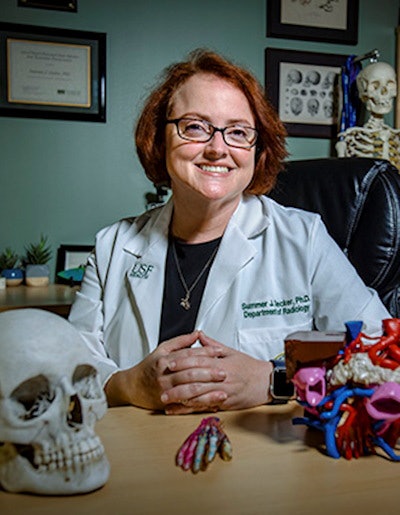 Summer Decker, PhD, director for 3D clinical applications at USF Health Morsani College of Medicine.