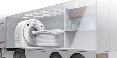 Canon's mobile CT system. Image courtesy of Canon Medical Systems USA.