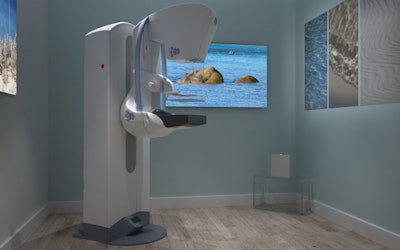 GE's SensorySuite concept upgrades mammography rooms with stimuli such as landscapes, aromatherapy, and soothing sounds.