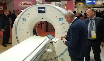 Aquilion One / Prism is Canon's new wide-area spectral CT scanner.