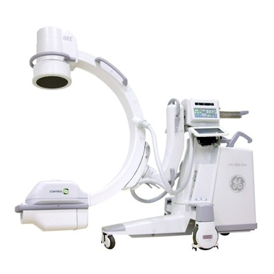 ControlRad Trace Model 9 installed on the GE OEC 9900 Elite mobile C-arm. Image courtesy of ControlRad.