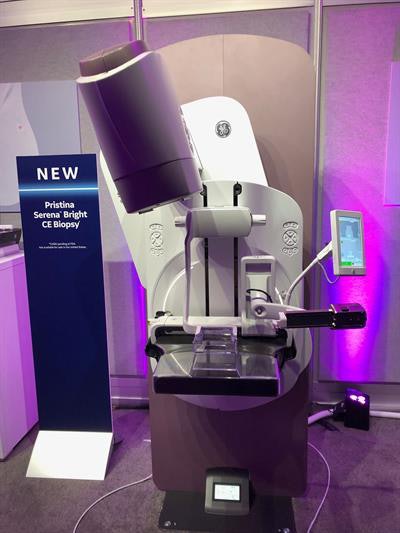 Serena Bright brings contrast-enhanced biopsy to mammography. Image courtesy of GE Healthcare.