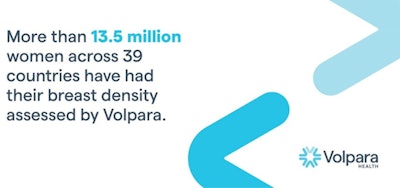 Volpara's new name and logo. Image courtesy of Volpara.