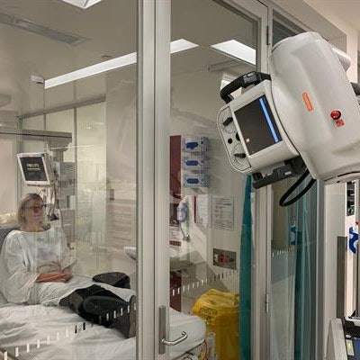 Radiology departments have gotten creative in how they use x-ray during COVID-19. Image courtesy of the Australasian College of Physical Scientists and Engineers in Medicine.
