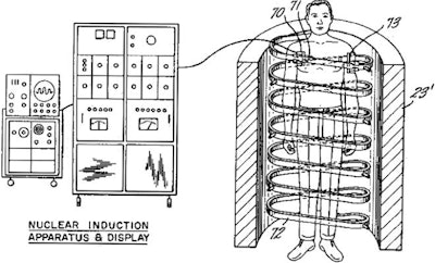 An image from Dr. Raymond Damadian's original MRI patent, 'Apparatus and method for detecting cancer in tissue.'