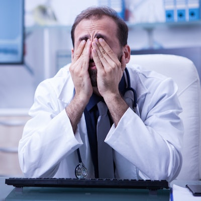 tired doctor