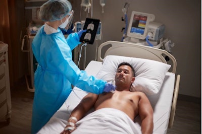 Philips has added new hemodynamics assessment and measurement capabilities to its Lumify handheld ultrasound system. Image courtesy of Philips.